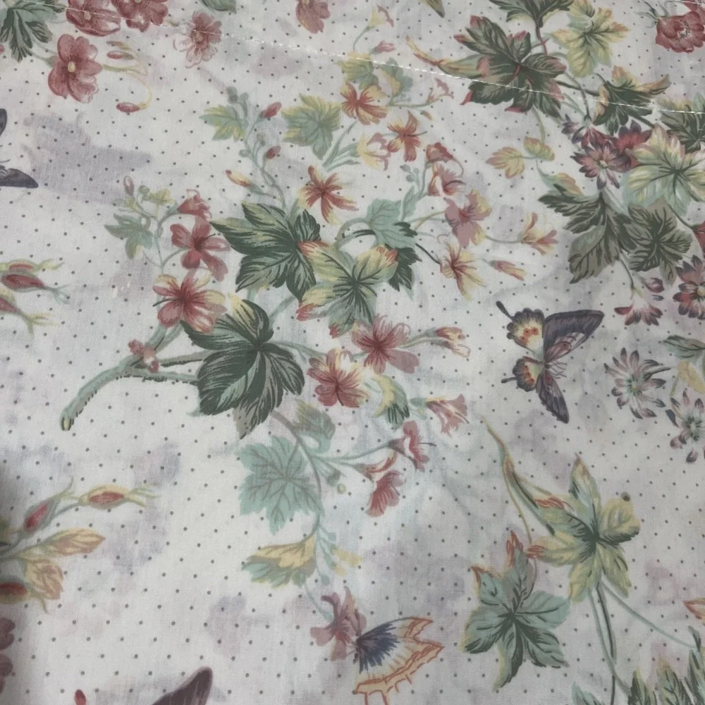Vtg JC Penny Floral‎ Valances Wildflower Butterfly 27x88
